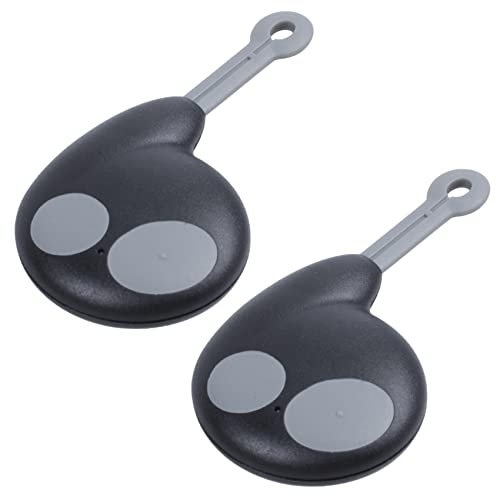 Duendhd 2X 2 Pulsanti Chiave Caso Chiave per Cobra Allarme Batteria Nero
