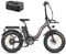 Fafrees 1080Wh Electric Bike, Folding Electric Bike WITH 48V 22.5Ah Removable Battery, 100KM Mileage Ebike for Adults, 20 * 4.0 Electric Mountain Bike 7 Speed Gears, Official F20 Max 2024 Gray
