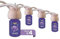 Parfums Bali Pack de 4 désodorisants voiture violette 6 ml 0% d'alcool, absorbe les mauvaises odeurs de votre véhicule