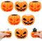 Cadimus 6 Stück Kürbis Squeeze Spielzeug，Halloween Kürbis Geist Spielzeug，Halloween Aanti Stress Spielzeug，kürbis Squeeze Toy，Halloween Kürbis Spielzeug Geschenke für Erwachsene und Kinder