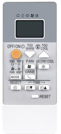 VINABTY RH18A RH-18A Reemplazar el Control Remoto Adecuado Mitsubishi Electric Air Condition MSZ-HR25VF-E1 MSZ-HR25VF-E2 MSZ-HR25VF-E6 MSZ-HR25VF-E7 MSZ-HR25VF-ER1 MSZ-HR25VF-ET1