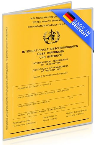 Creative Fox Impfpass Hülle/Impfausweis Hülle (9,9 x 13,7cm) transparent für Kinder und Erwachsene | robuste und passgenaue Schutzhülle für Impfausweis & Alten Reisepass | Made in Germany