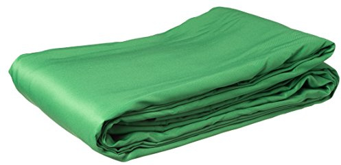 Bresser F002120 Tissu de Fond en Polyester Vert | Bresser BR 8P Fond vert 3 x 6 m tissu Chromakey non réfléchissant