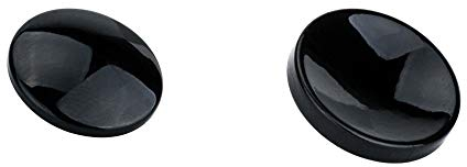 JJC SRB Metall Weichen Sharp Auslöseknopf für Leica Fujifilm/Canon/Nikon/Sony/Ricoh (1 x Konkaver und 1 x Konvexe Oberfläche) – Schwarz Kit