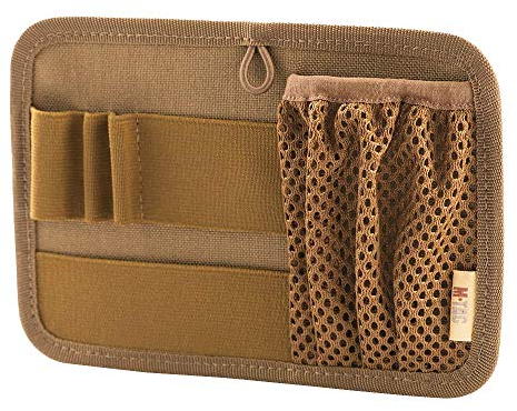 M-Tac Modulares Schlüssel- und EDC-Organizer-Panel aus Cordura 1000D, kompatibel mit MOLLE-Rucksäcken, Klettverschluss-Befestigung, multifunktionales Tactical Gear Insert für Werkzeuge, Coyote