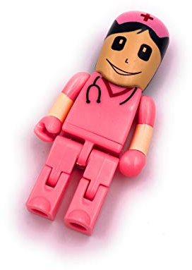 Onwomania Krankenschwester Arzt Chirurg Doktor rosa USB Stick in Alu Geschenkbox 8 GB USB 2.0