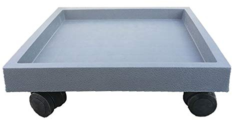 Rouleau De Plante Carrée Avec Roues De Roulettes, Carrefour Jardinier À Carreaux De Rouleau De Rouleau Roulant Sur Roues, Plateau De Pot De Fleurs Mobiles, Palette De Jardinière Pour Jardin À La Maiso