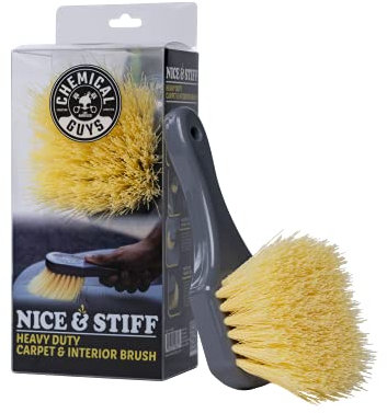 Chemical Guys ACCG02 Nice & Stiff Heavy Duty Carpet & Interior Detailing Brush, (Safe for Cars, Trucks, SUVs, RVs, Motorcycles, & More) Yellow