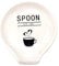 GORGECRAFT Coffee Spoon Holder Stir I Rest Mini Ceramic Spoons Rests Creamy White Porcelain Flat Round Funny Word Pattern Holders for Tea Cafe Bar Women Men Gifts Station Decor Accessories