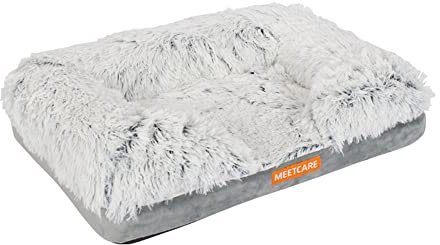 Personalisierte Plüsch Hundebett Mittelgroße Hunde Hundesofa | Hundekissen Grosse Hunde | Hundekörbchen | Super Weiches Hundekorb | Hundematte Gray/B