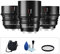 7artisans Kit di Obiettivi Cinematografici Professionali per Fotocamere Nikon Z Mount Z6 Z7 Z6II Z7II Zfc - 35mm 50mm 85mm T2.0 Full Frame Cine Lens