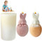 Kerzen Silikonform Ostern, 3D Silikonform Hase, Gießform Ostern Kaninchen Silikonformen, Kerzenform Silikon Für Diy Seife, Kerzen, Keks, Schokoladenkuchen, Silikonform Ei Haus Dekoration