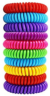 20 pulseras repelentes de mosquitos para mantener alejados a los insectos, pulseras repelentes de insectos, multicapa, elásticas, impermeables, antimosquitos, para senderismo, camping