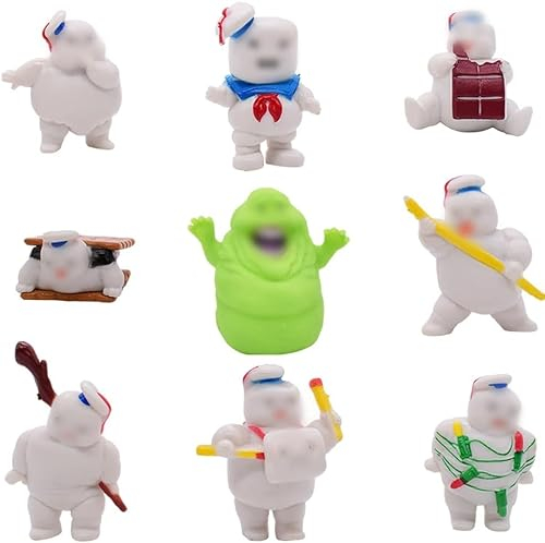 9pcs Ghos-ts Mini Figures Set,Gho-sts Cake Toppers Movie Action Figures Toys,Cupcake Figurines,for Kids Birthday Decoration Party Supplies Table Decoration