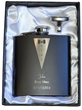 Personalised Hip Flask for Wedding Favor Gift
