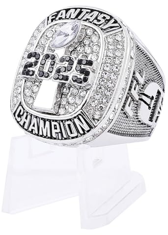 guancrown 2025 Fantasy Football Championship Ring Award Preis Trophäe Sportsieger FFL Champion Ring