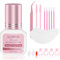LOPHE 6ML Strong Eyelash Extension Glue Set,2-3 Seconds Drying Time,6 Weeks Retention, Suitable for Single Eyelash Extension,Comes with Makeup Tools for Professionals to Use