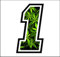 Sticker Number - Race 12 cm - - Rennen Cross Track Auto Motorrad Aufkleber (1, Marijuana)