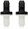BBTUS 3/8 10mm Inline Vakuum Gabel Rückschlagventil, 1 Stück/2 Stück/5 StückABS-One Way Wasser Rückschlagventile für Kraftstoff, Gas, Flüssigkeit, Luft(2)
