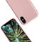 eplanita Bio iPhone XS/X Hülle, Pflanzenfaser, Fallschutz Cover, Langlebig und Nachhaltig (Rosa, iPhone XS/X)