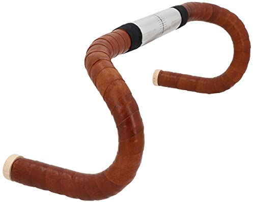 Gusti Leder Lenkerband – 2x Griffband selbstklebend 200 cm – Gravelbike- & Rennrad Lenkerband Leder inkl. Korkstopfen für sicheren Halt