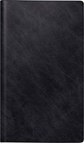 rido/idé 7025012902 Buchkalender Reisemerker, 1 Seite = 1 Tag, 113 x 195 mm, Schaumfolien-Einband Catana schwarz, Kalendarium 2022