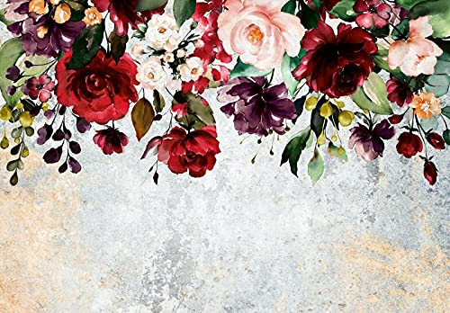 Fototapete Blumen Pfingstrose Romantisch Rosen 368x254 cm - inkl. Kleister - für Wohnzimmer Schlafzimmer Flur Vlies Tapete Wandtapete Vliestapete Motivtapeten Montagefertig