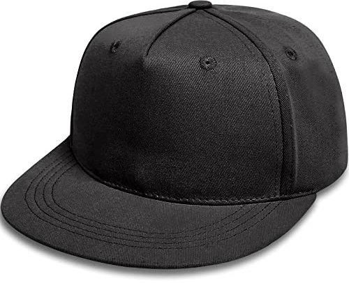 Malaxlx Baby Baseball Cap Schwarz Sonnenhut UV Schutz Sommerhut Verstellbar Kleinkinder Snapback Cap Baseballkappe Schirmmütze für 6-24 Monate Mädchen Jungen