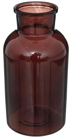 Paris Prix Atmosphera Créateur d'intérieur - Vase Bocal Design en Verre Antic 20cm Marron