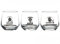 Urban Living Verre à rhum décoré punch 28cl Lot de 3