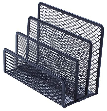 CHENGZI Desk Mail Organizer, Post, Rechnungen & Dokumente organisiert Papierhalter mit 3 vertikalen aufrechten Fächern
