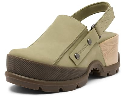 Sorel Women's Roam’N Clog RBR, Dusty Twill/Gum 15, 9 Regular