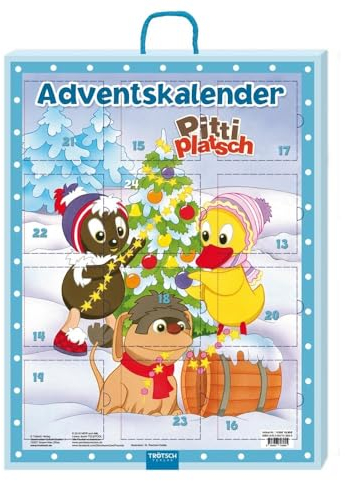 Adventskalender Pittiplatsch: 24 Mini-Büchlein: Weihnachtskalender für Kinder