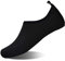HMIYA Badeschuhe Strandschuhe Wasserschuhe Aquaschuhe Schwimmschuhe Surfschuhe Barfuß Schuhe für Damen Herren(Schwarz N,38/39)