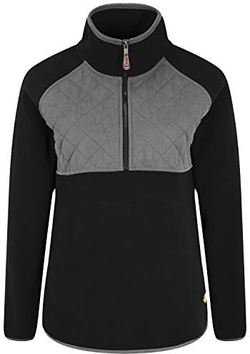 OXMO Malita Damen Fleecejacke Sweatjacke Jacke, Größe:M, Farbe:Black (194007)