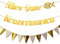 Kommunion Girlande Deko Set Alles Gute zur Konfirmation Girlande Doppelseitiges Gold mit Goldener Wimpel Kommunion Deko Mädchen und Junge