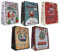 10 Geschenktüten Weihnachten Vintage Retro M 23x18x10 Weihnachtstüten Geschenktasche 0408-2
