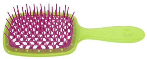 Jäneke Superbrush Small Bürste für Körper, grün, lockig, Fuchsia