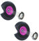TRUTZHOLM 2X pannensicheres Sackkarrenrad 260x85mm Vollgummi 3.00-4 PU Ersatzrad für Sackkarre Rad Reifen 75mm Nabenlänge (Pink, versetzte 60 mm Nabe)