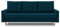 Couch Lena 215x92 mit schlaffunktion und Bettaksen - Klassisch Design - Auffälliger Kronos - Stoff - Kissen - Auswahl an Farben (Kronos 04)
