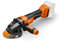 Fein Akku Winkelschleifer CCG 18-115-10 PD-SEC AS (Schleifscheiben-ø 115 mm, sicheres Bedienkonzept, Totmannschalter, Zweihandbedienung, sicheres Arbeiten) 71220661000