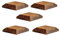 Timber Fence Post Cap | Fits 4x4 (100x100mm) Posts | Brown | Square Posts | Pack of 5