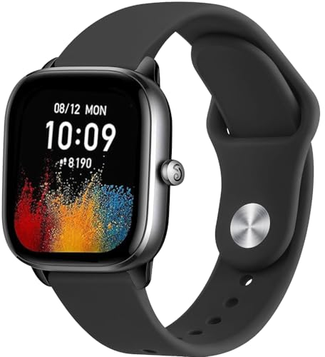 Ersatzarmband Silikon für Amazfit GTR Mini/GTR 42mm/GTS 4/4 Mini/3/2/2e/2Mini, 20mm Sport Armbänder Uhrenarmband, Armband für Amazfit Bip 3 Pro/U/S/S Lite/Active 2