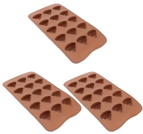 Alipis Poop-Silikonformen 3 Stück 15 Mulden Niedliche Poop-Gesichts-Emoticons Schokoladentablett-Form Mini-Jelly-Pudding-Silikonform Für Schokolade Kuchen Süßigkeiten Pudding Fondant