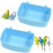 Sunshine smile 2 Pack Vogelbad Käfg,Vogelbadewanne für Käfig,Vogel Badewanne,Papagei Bad,Badewanne Vogel,Vogel Badewanne,Hängende Vogelbadewanne,Badewanne für Wellensittiche