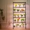 VEVOR Pflanzenständer mit Wachstumslicht, 6 Ebenen, 150 W, Regal mit Wachstumslicht, 3 Lichtspektrum-Modi, Stahl-Pflanzenregal mit Timer, Wachstumsregal für Gartenpflanzen, 90 x 35 x 180 cm