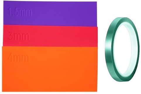 Bamyli 3 Pièces Enveloppes en Silicone en 3 Épaisseurs pour Tasses Sublimation, Silicone Mug Wrap pour Presse à Chaud Tasses Imprimées, mit Ruban Adhésif