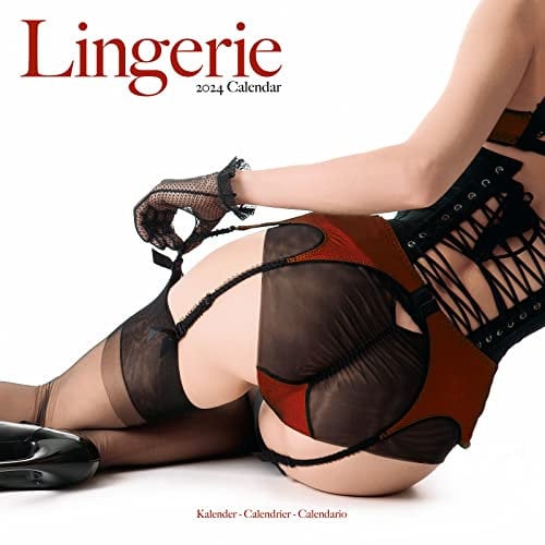 Lingerie Calendar 2024 Square Sexy Girls Glamour Wall Calendar - 16 Month
