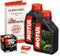 Motul 10W-40 Öl + K&N Ölfilter für Kawasaki KFX 700, 04-09 - Ölwechselset inkl. Motoröl, Filter, Dichtring