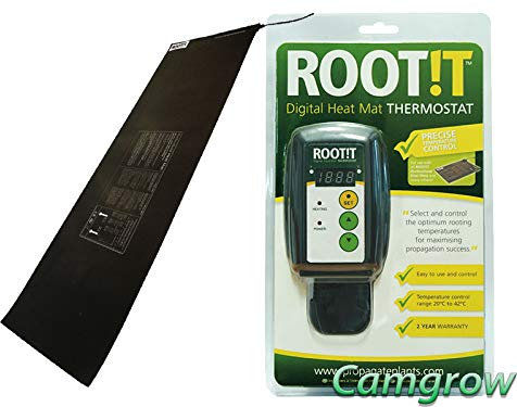 RooT!T - Propagation Heat Mats Small, medium & large & Thermostat for Heat Mats (Heat Mat - Large + Thermostat)